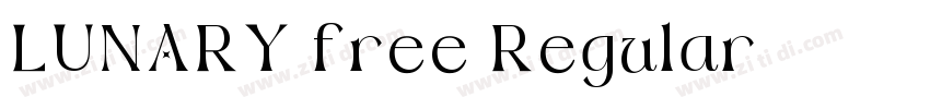 LUNARY free Regular字体转换